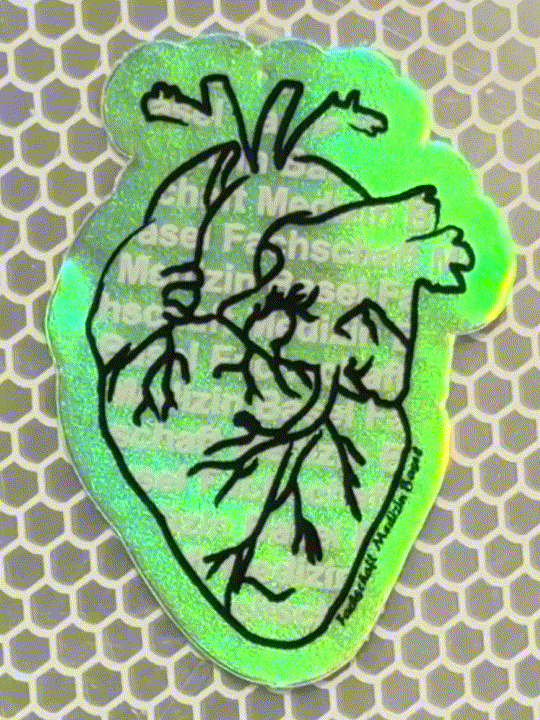 Holographischer Stethoskop-Sticker
