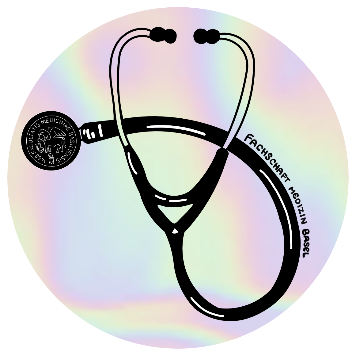 Holographischer Stethoskop-Sticker